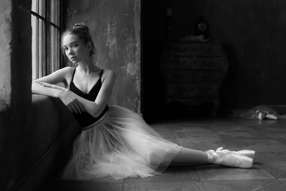 Ballerina By The Window by Victoria Glinka — canvas wall art