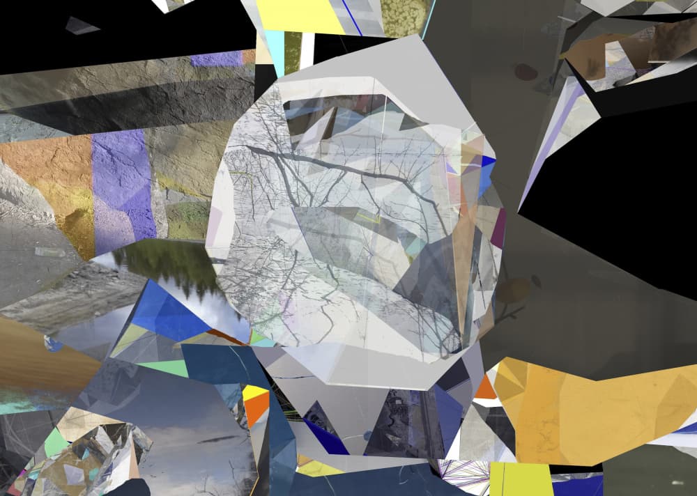 Geometric Nature Fragment by Stefan Fransson — canvas wall art