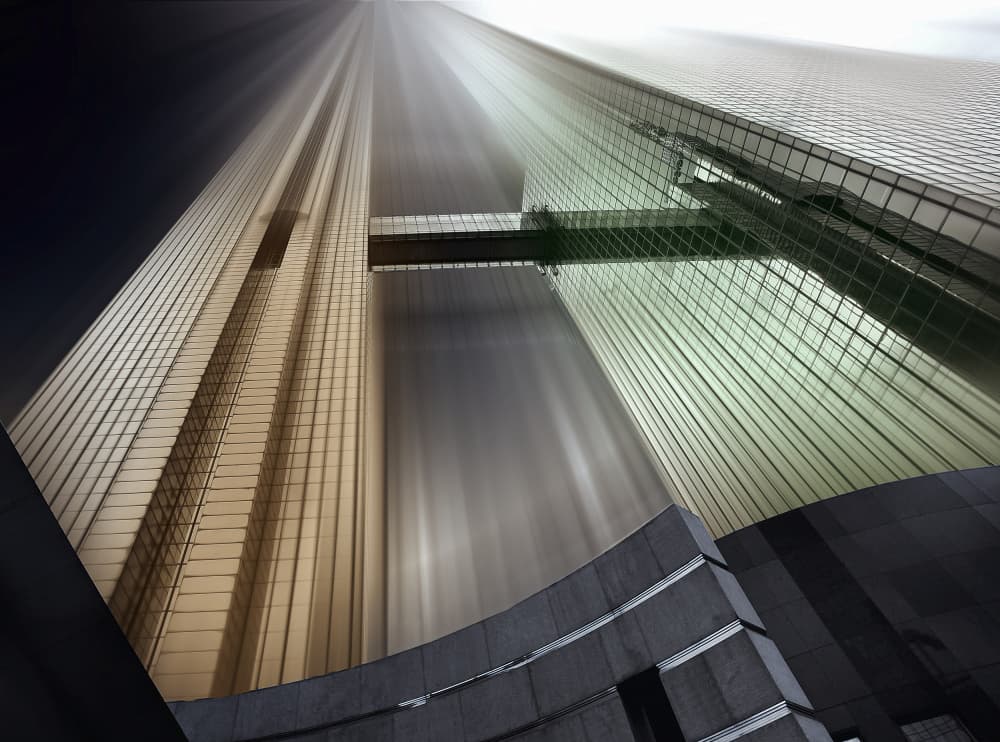 Modern Skyscraper Ascent by Erhard Batzdorf — canvas wall art