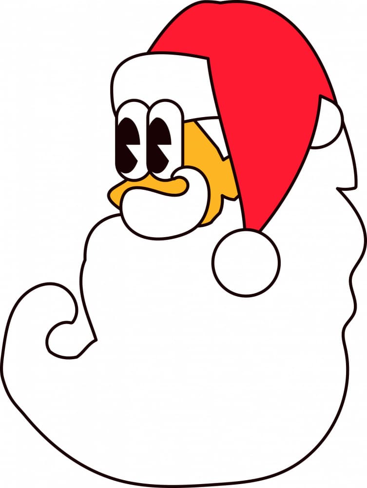 Jolly Retro Santa by Marika Barsrsind β canvas wall art