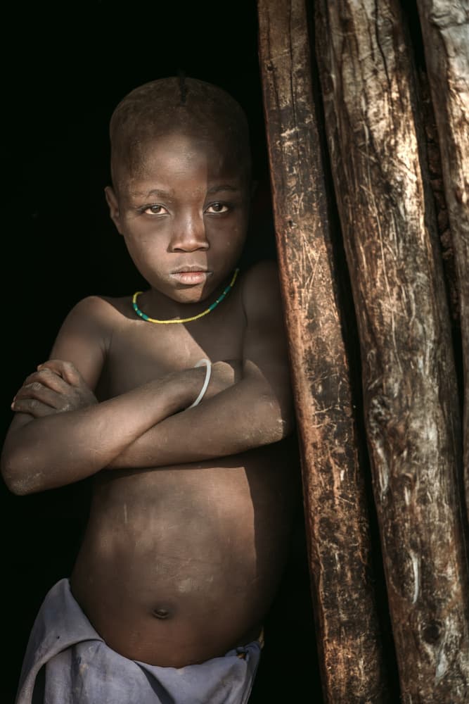 Young Boy's Gaze by Tori E Bohn — canvas wall art