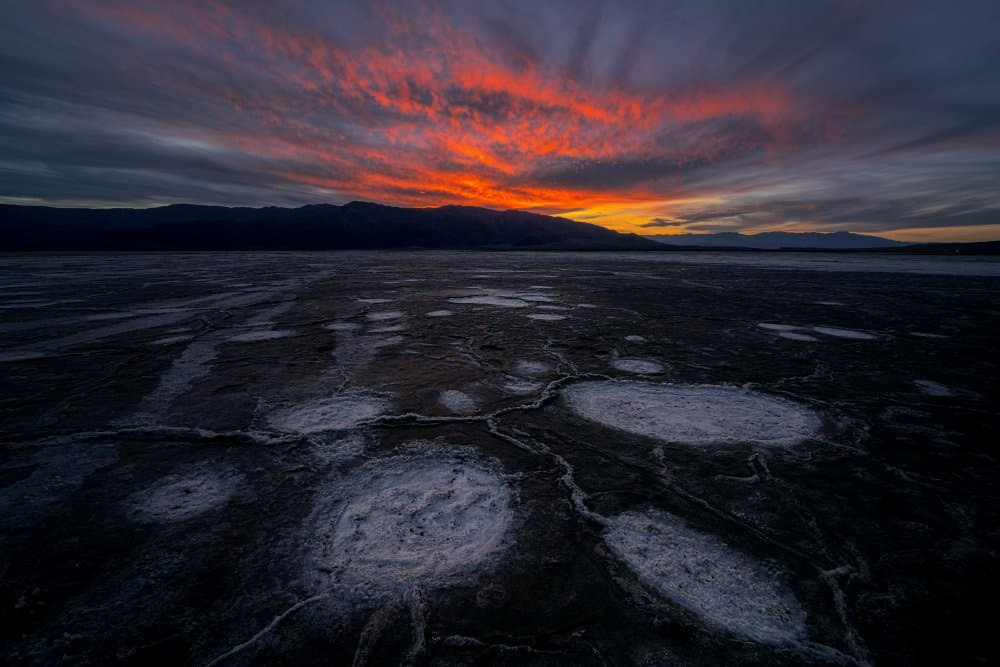 Vibrant Salt Flat Sunset by Lydia Jacobs — canvas wall art