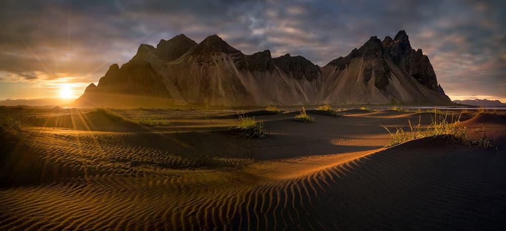 Golden Hour Mountain Dunes by Wojciech Kruczynski — canvas wall art