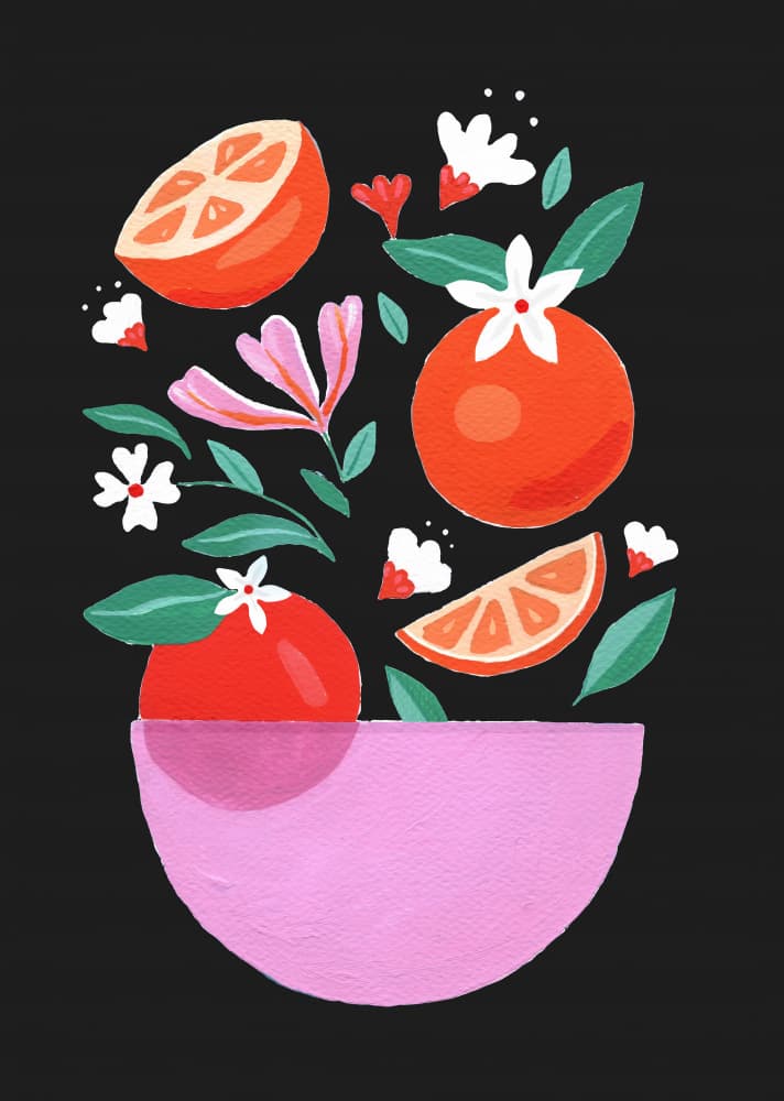 Fruit Bowl by Petra Lizde — canvas wall art