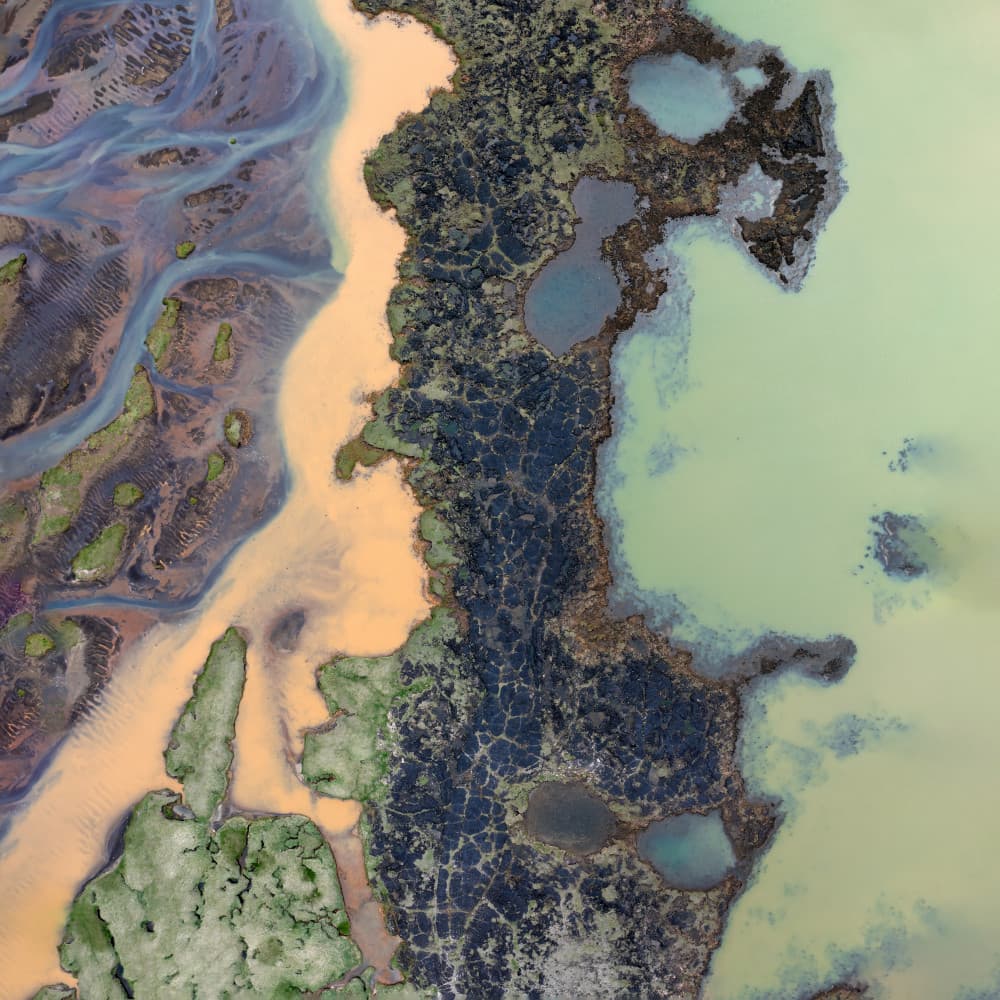 Vibrant River Delta by John Fan — canvas wall art