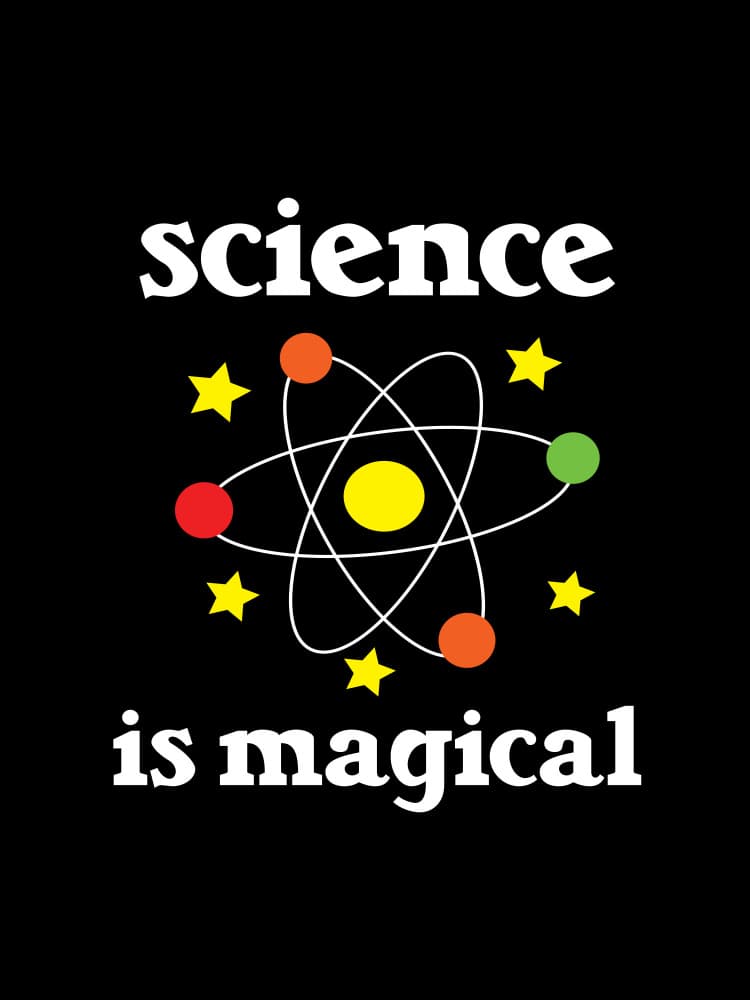 Science Is Magical by Happie Eagle — canvas wall art