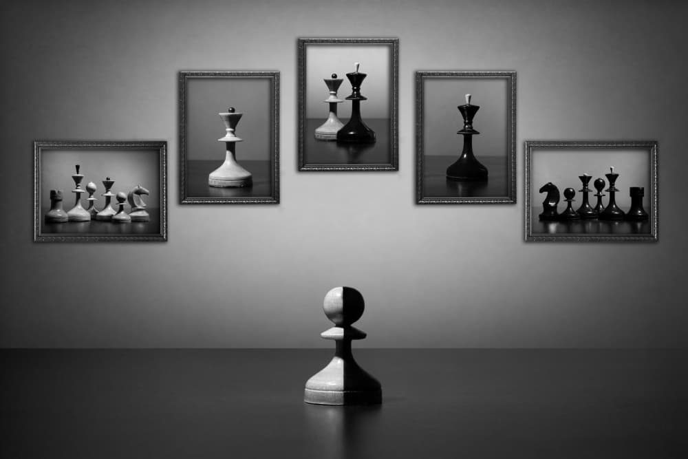 Pawn's Strategic View by Victoria Glinka — canvas wall art