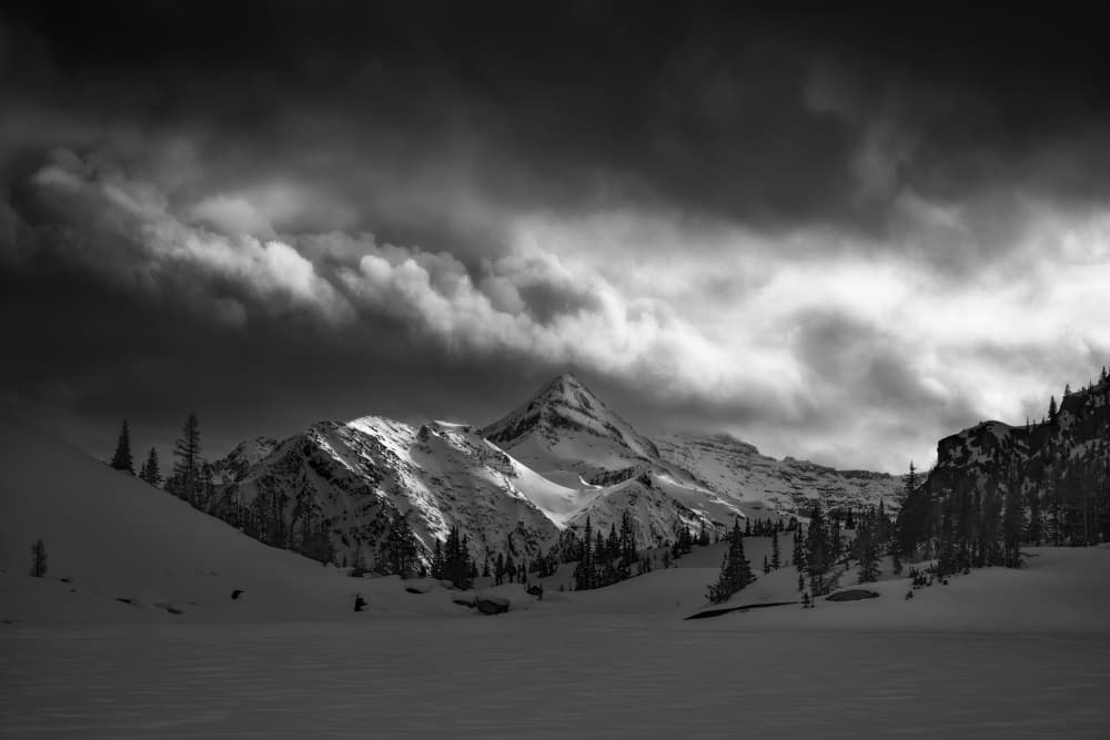 Dramatic Winter Peaks by Yan Zhang — canvas wall art