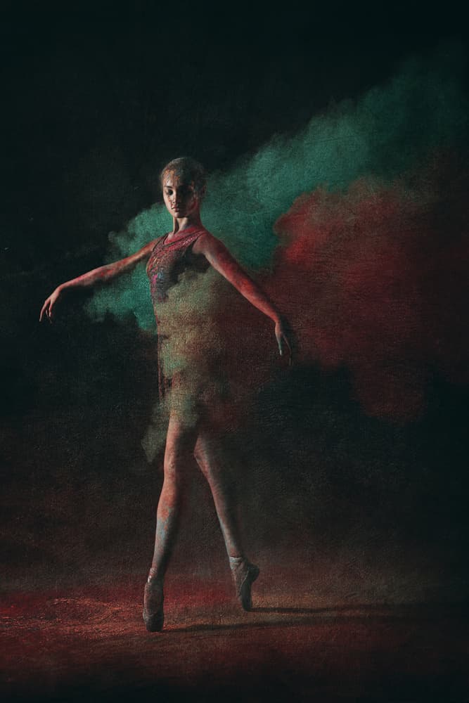 Vibrant Ballet Movement by Sebastian Kisworo — canvas wall art