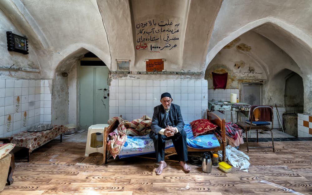 Elderly Man's Quiet Room by Mohammadreza Momeni — canvas wall art