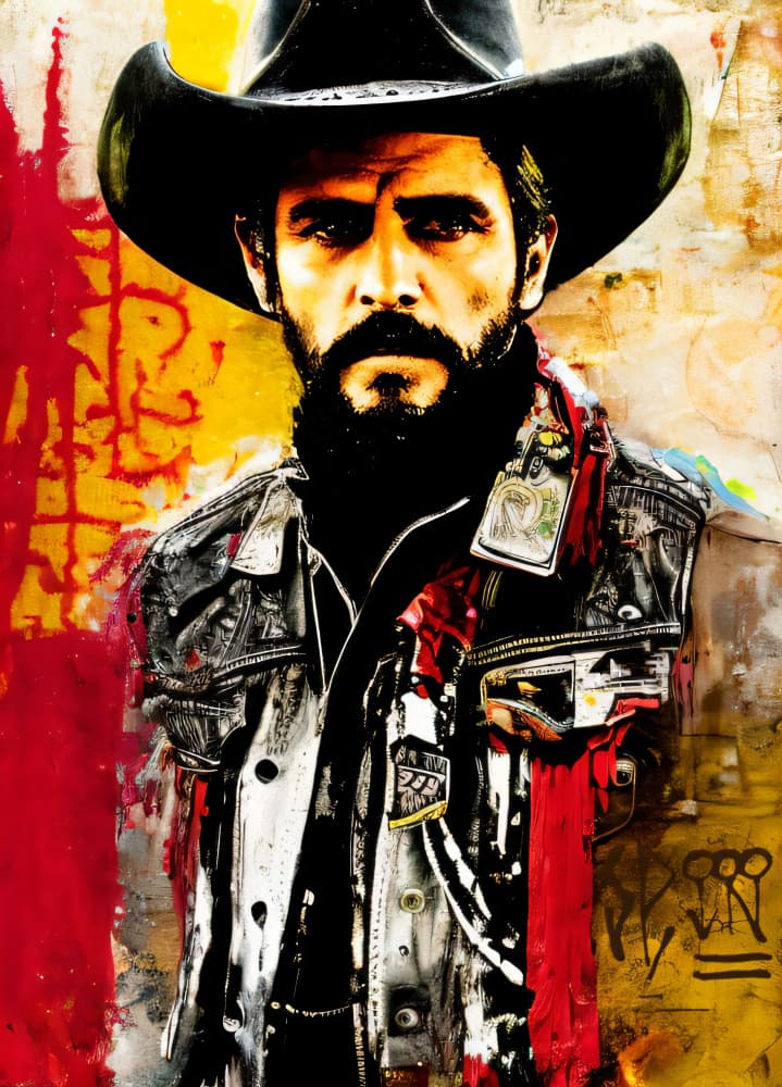 Rugged Urban Cowboy by Cicero Spin — canvas wall art
