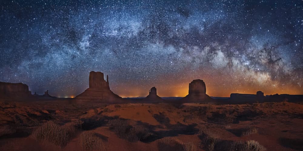 Cosmic Desert Buttes by Michael Zheng — canvas wall art
