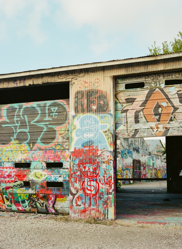Vibrant Urban Graffiti by Bethany Young — canvas wall art