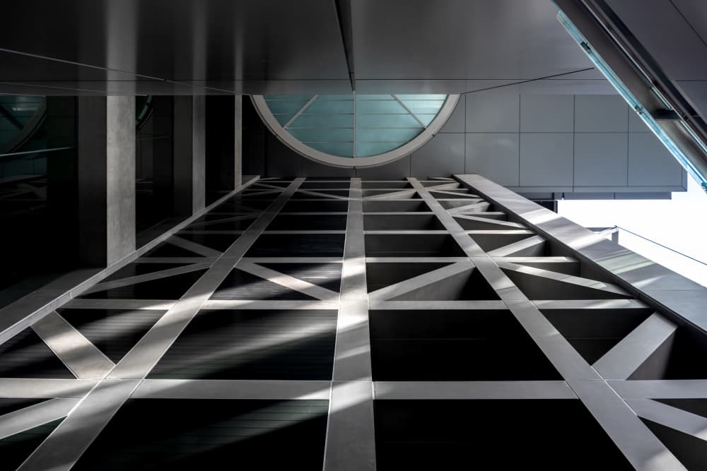 Urban Architectural Pattern by Tomoshi Hara — canvas wall art