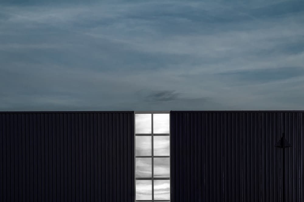 Architectural Window Sky by Gilbert Claes — canvas wall art