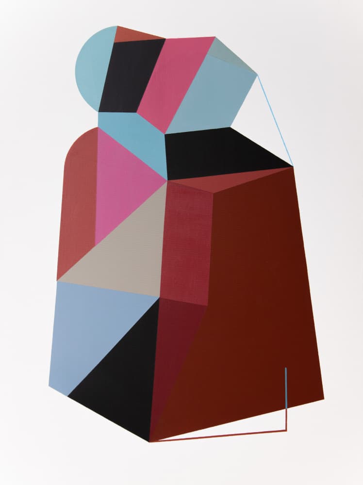 Geometric Color Play by Ildefonso Martín — canvas wall art