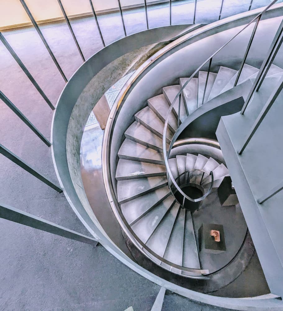 Elegant Spiral Staircase by Elizabeth Allen — canvas wall art