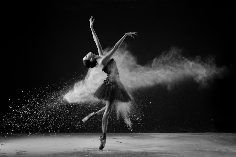 Ballerina Powder Dance by Rawisyah Aditya — canvas wall art