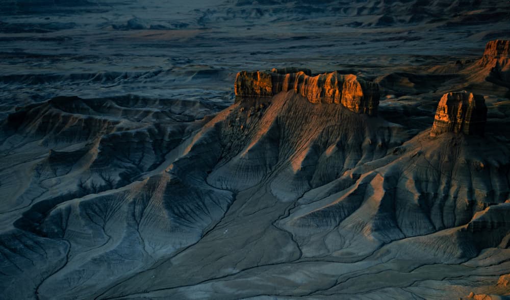 Desert Buttes Sunrise by Bing Li — canvas wall art