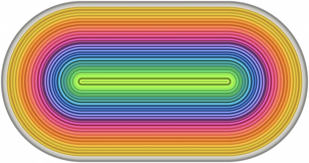 Smooth Rainbow Curves by PASLIER Morgan — canvas wall art