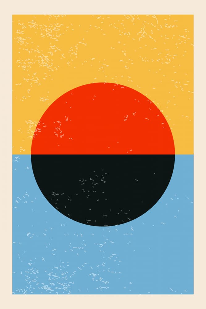 Abstract Sun Horizon by jay stanley — canvas wall art