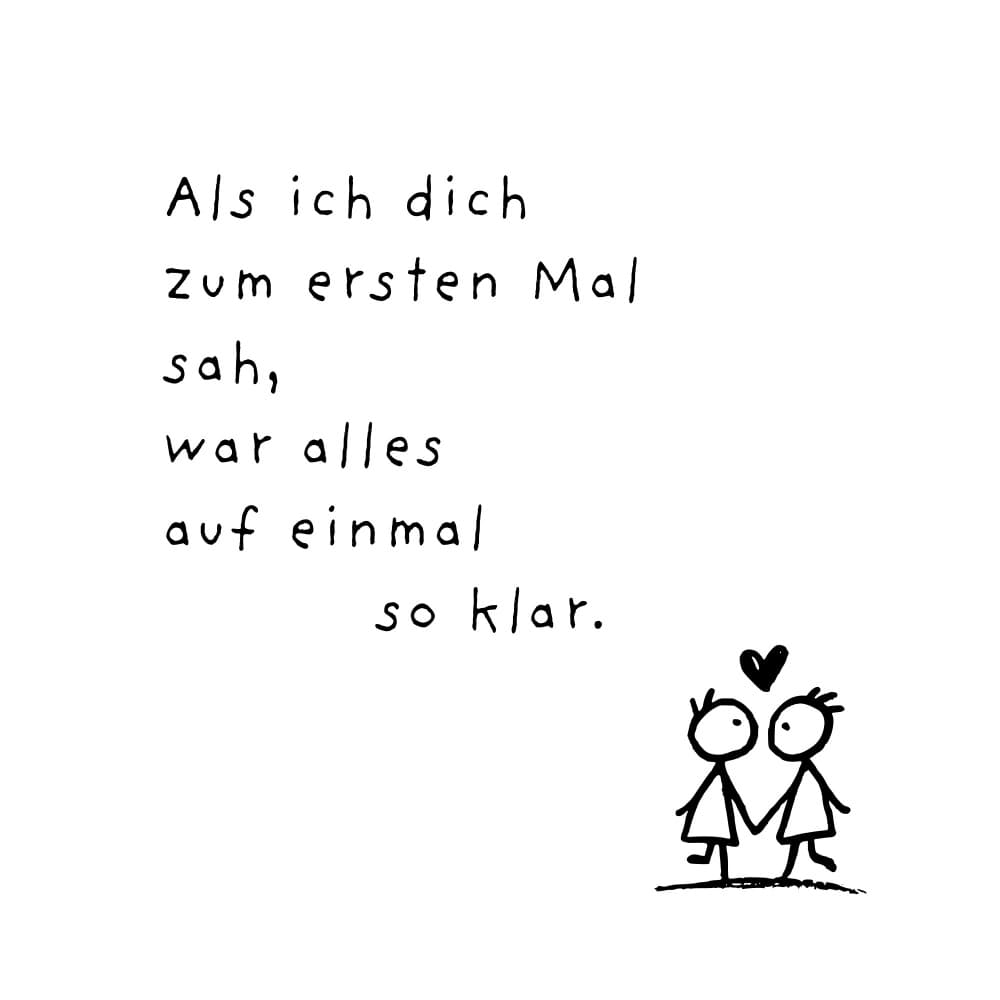 German Love Quote Figures by Ohkimiko — canvas wall art