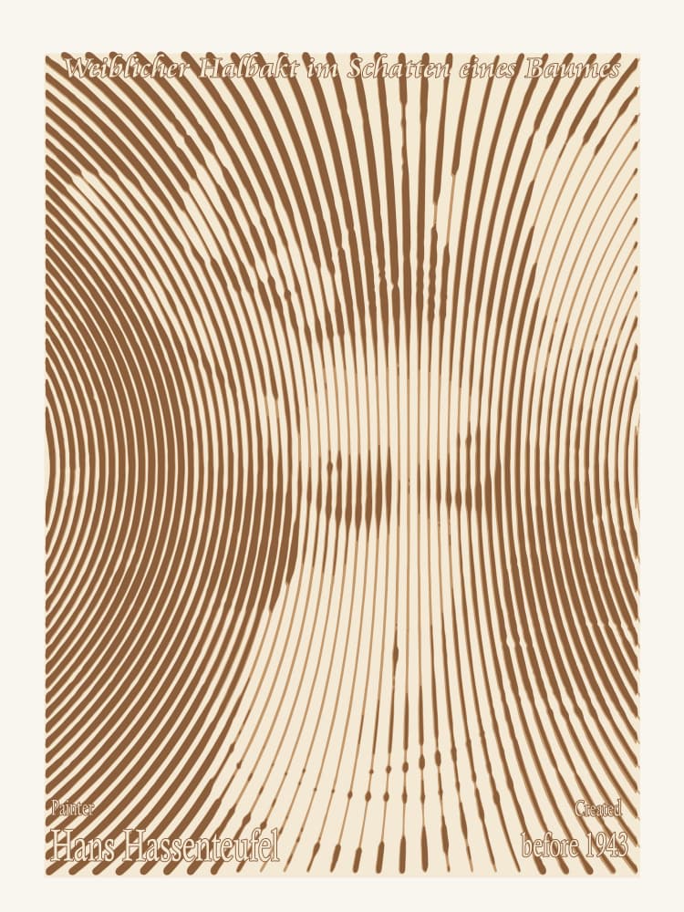 Abstract Face Illusion by Doa Project — canvas wall art