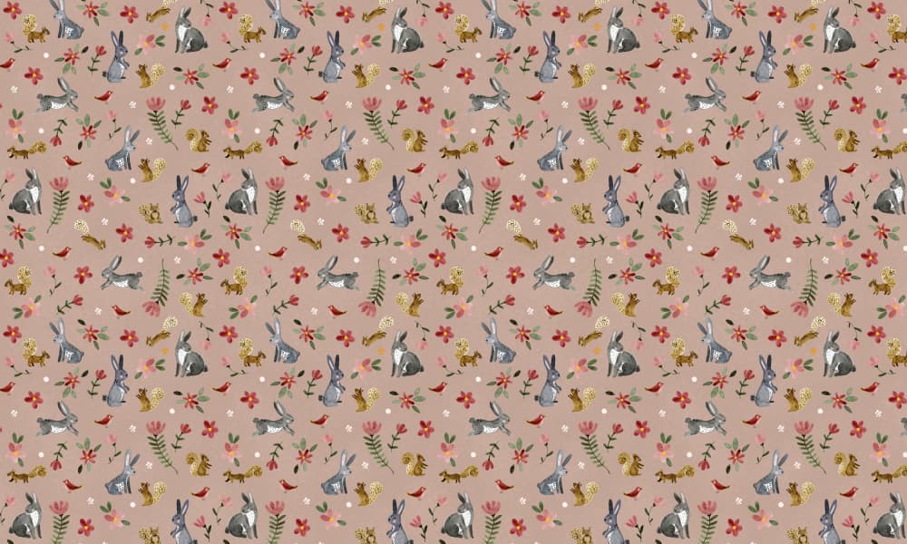 Gentle Woodland Pattern by Abigail Morales — canvas wall art