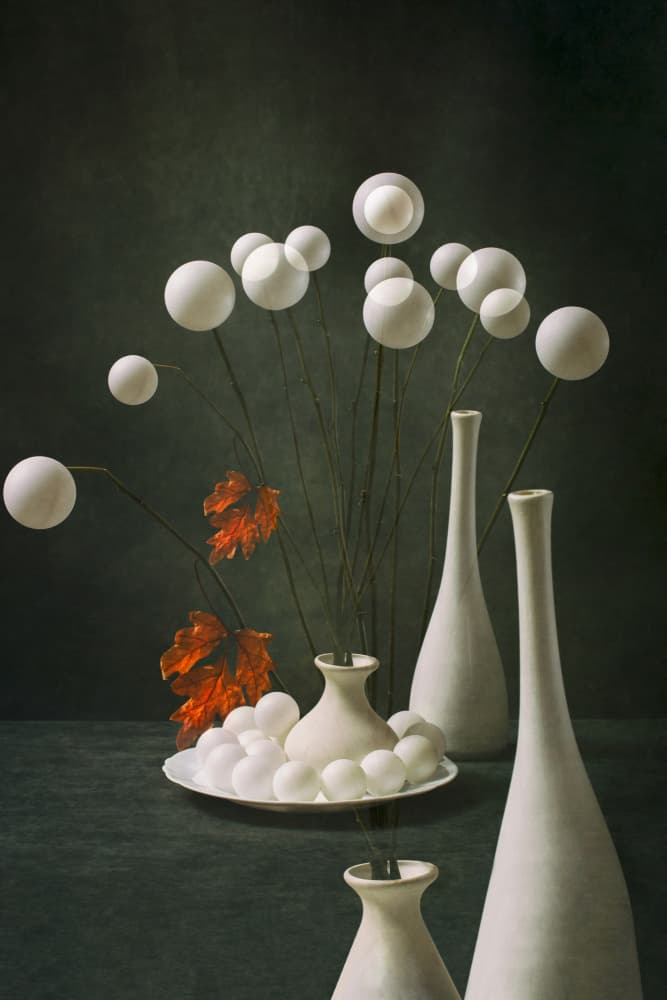 Abstract Floral Elegance by Brig Barkow — canvas wall art