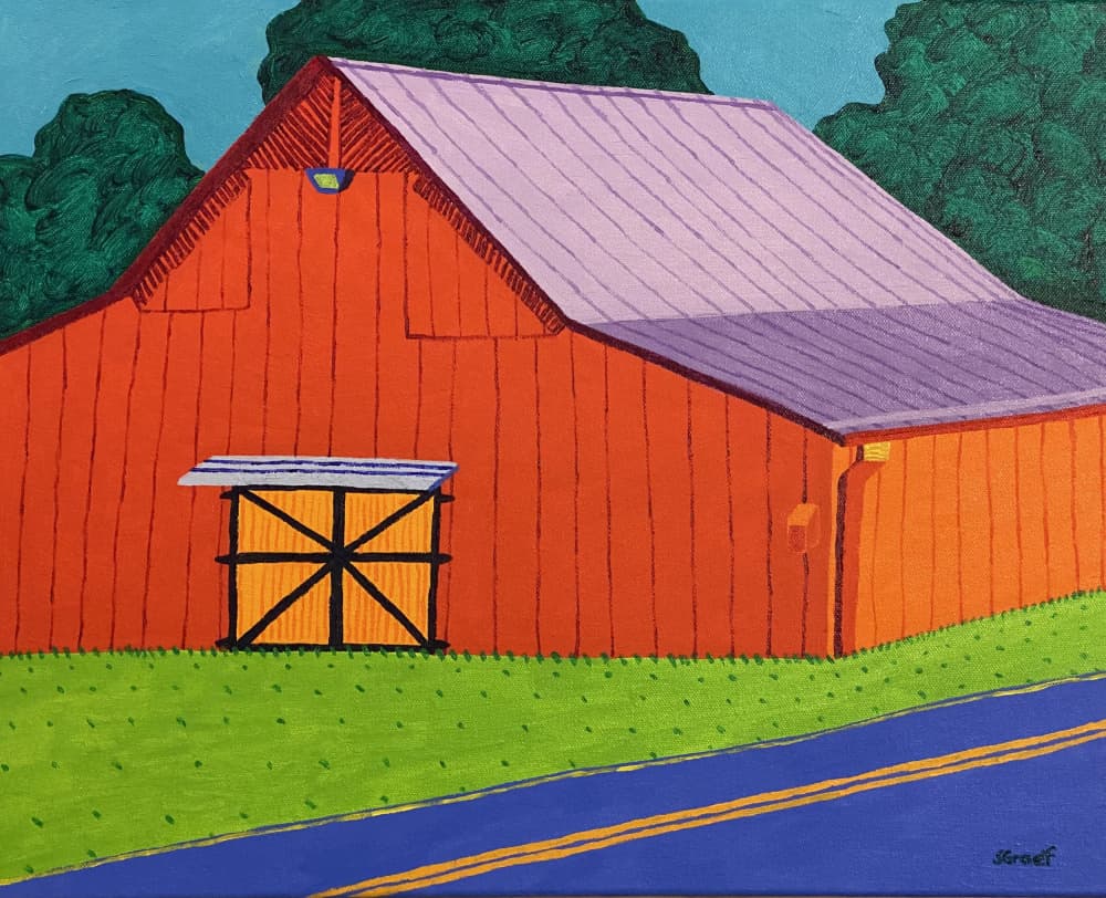 Barn by Sue Graef — canvas wall art