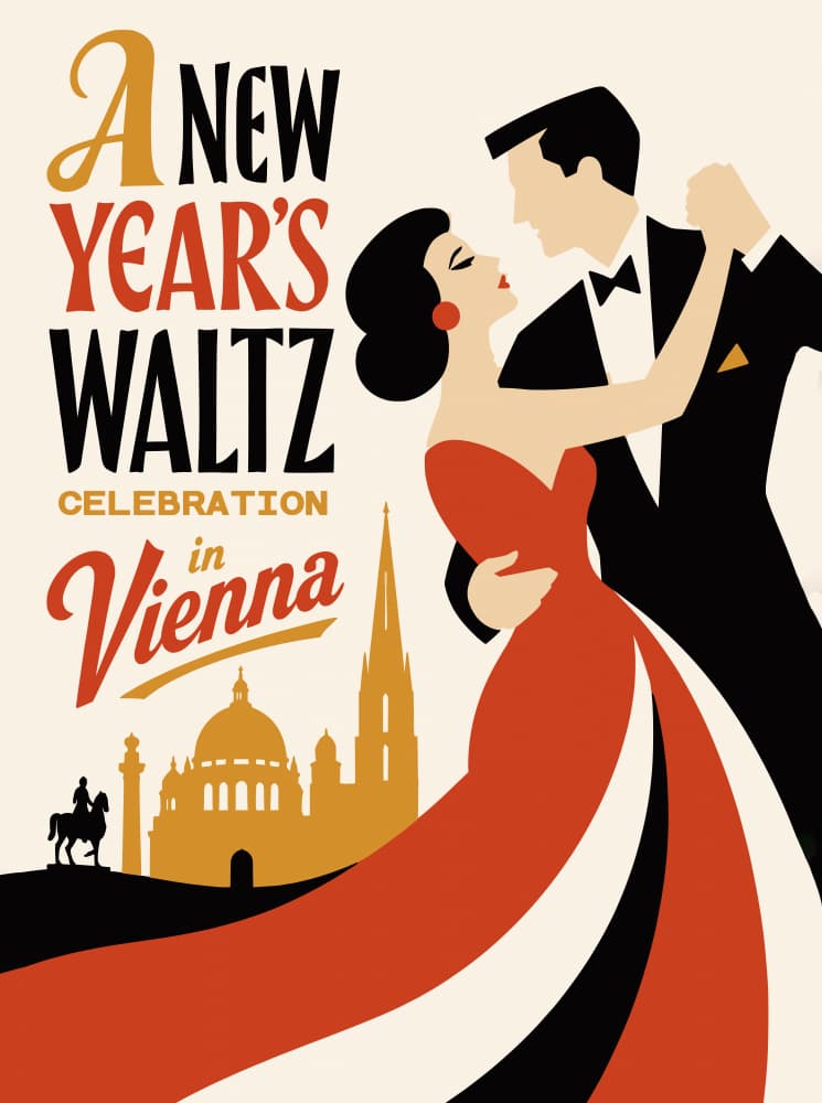 New Year Waltz Vienna by Patryk Krygowski — canvas wall art