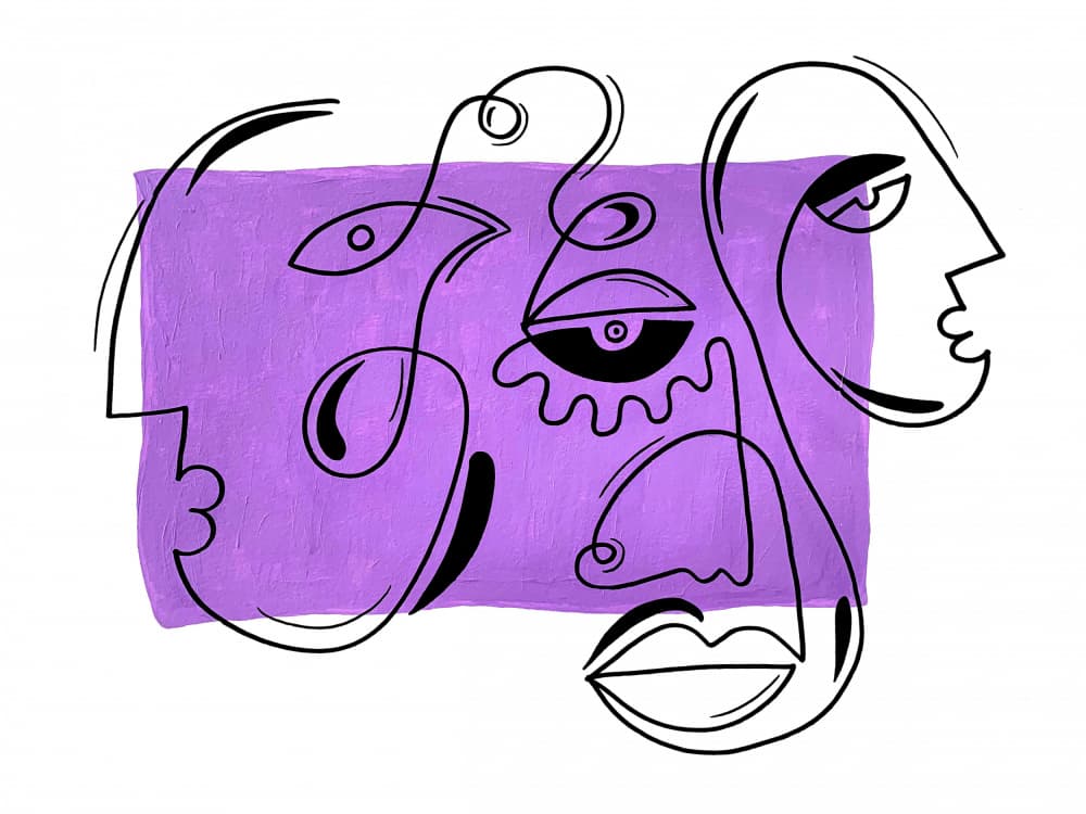 The Laughing Heart I by Shatha Al Dafai — canvas wall art