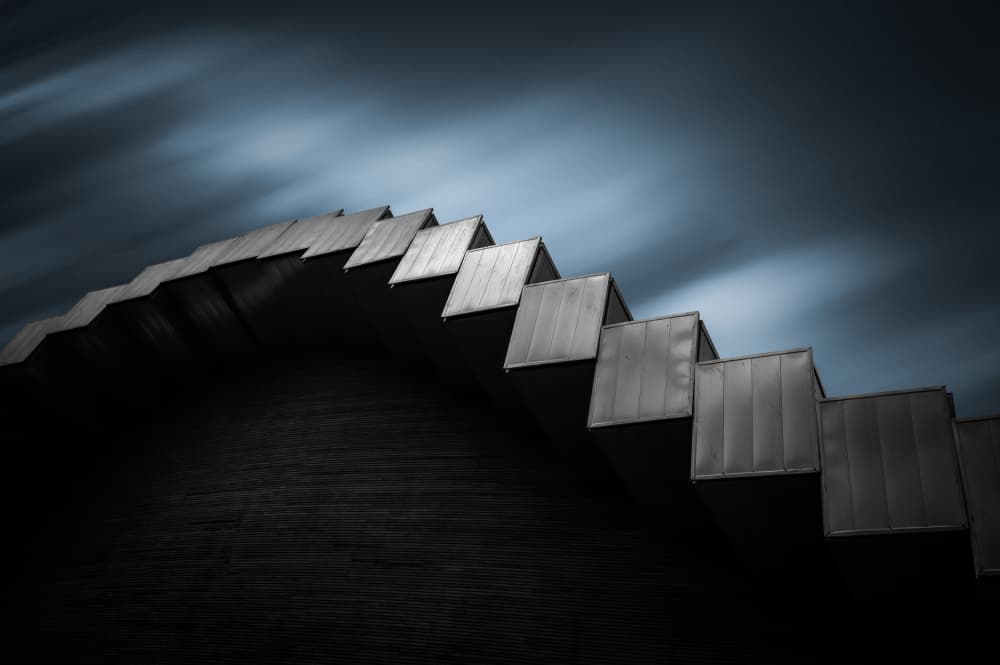 Abstract Curved Steps by Marc Huybrighs — canvas wall art