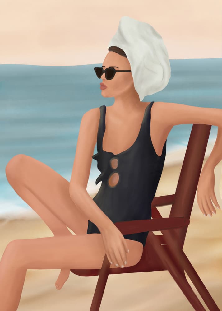 Relaxed Beach Style by Flow Line — canvas wall art