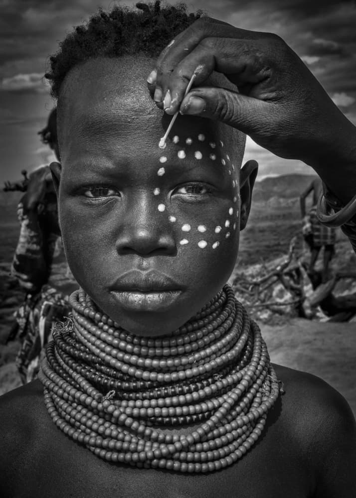 African Boy Adorned by Joxe Inazio Kuesta Garmendia — canvas wall art