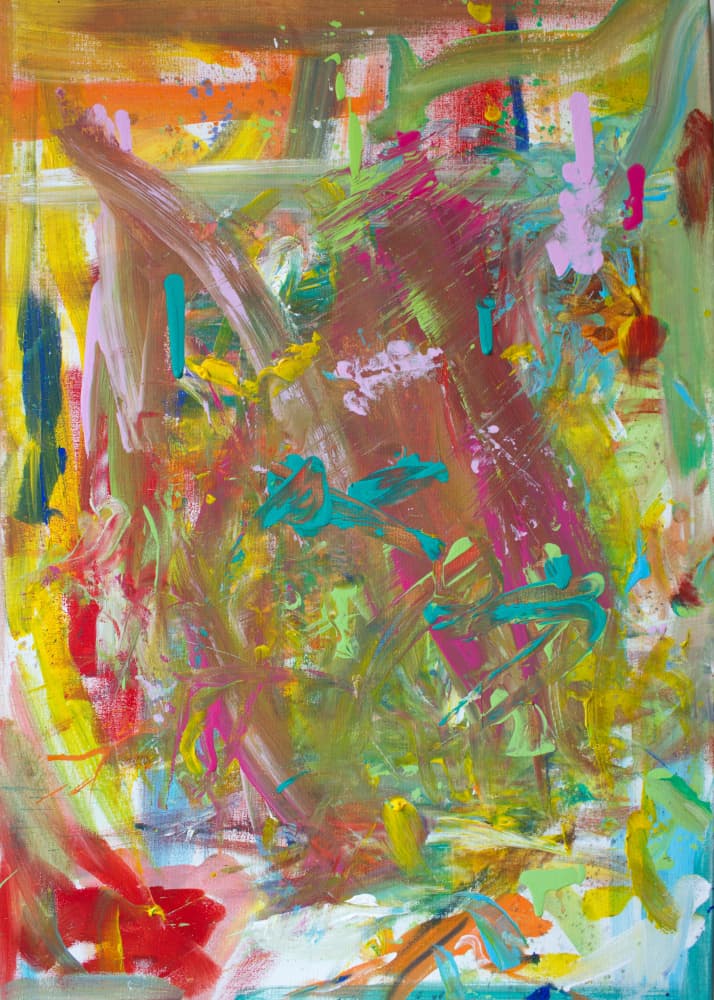 Vibrant Abstract Strokes by Marloes Aerts — canvas wall art
