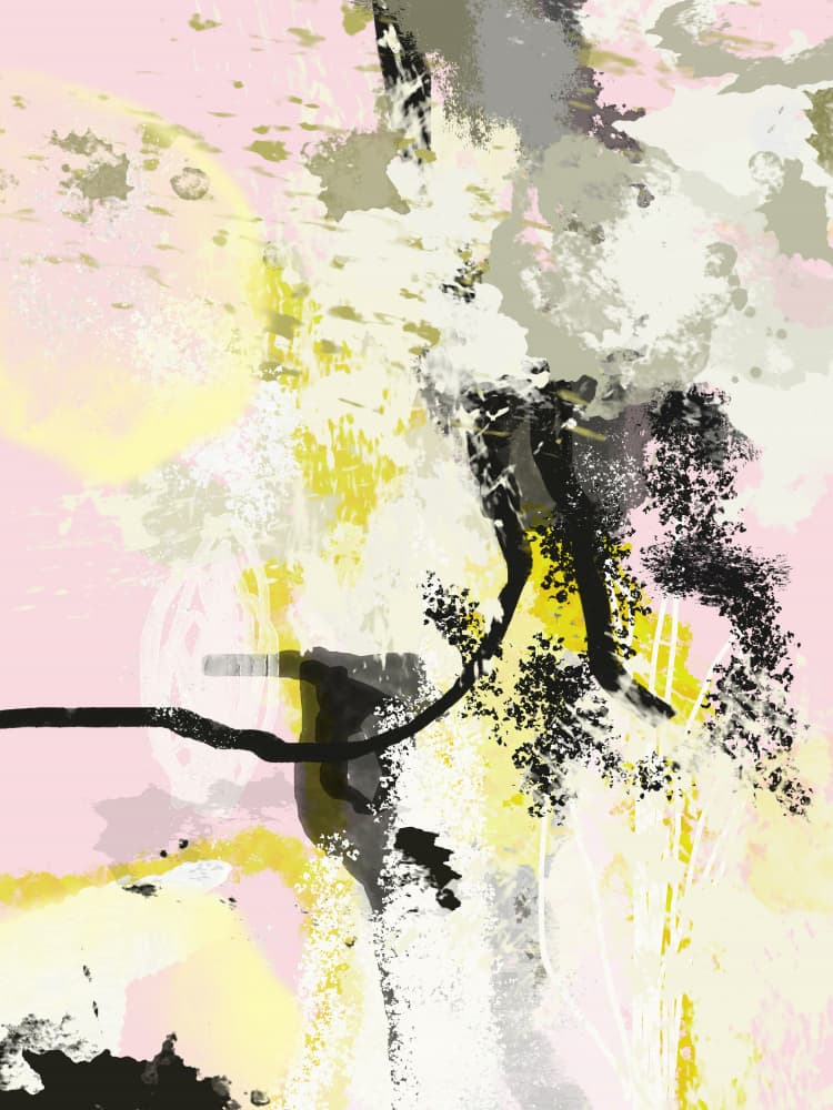 Dynamic Abstract Strokes by Pelin Atilla — canvas wall art