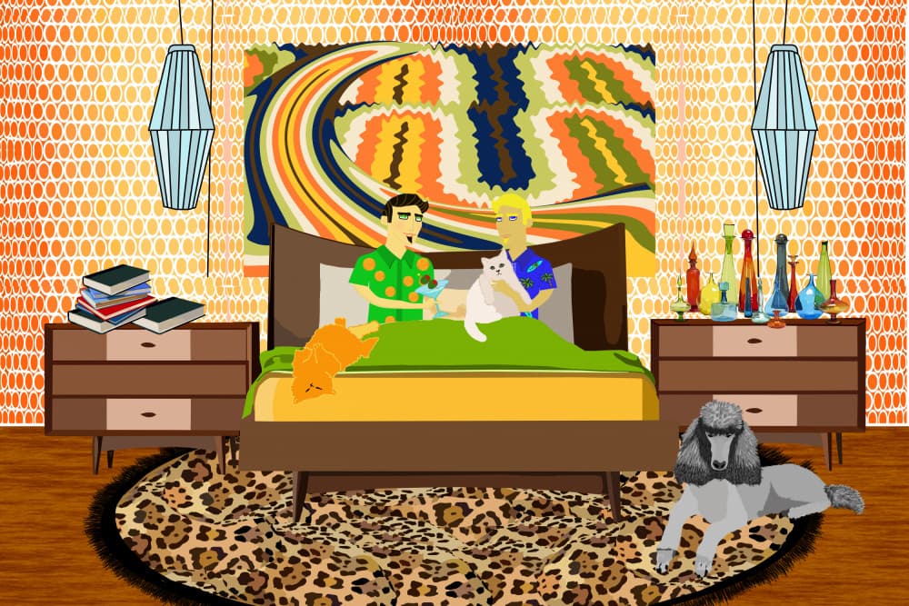 Cozy Retro Home Life by Lynnda Rakos — canvas wall art