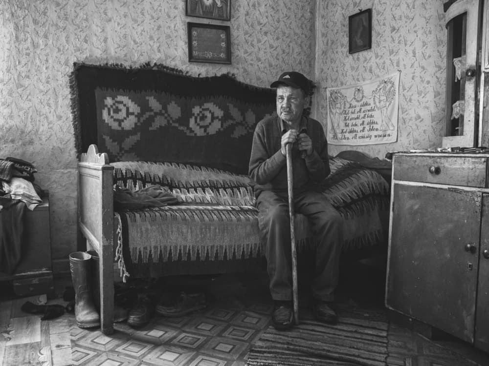 Thoughtful Man Indoor Portrait by Zoran Toldi (EFIAP AZSF) — canvas wall art