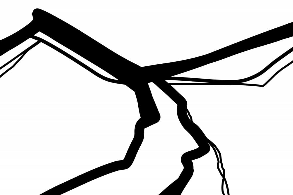 Abstract Lightning Strike by Josie George — canvas wall art