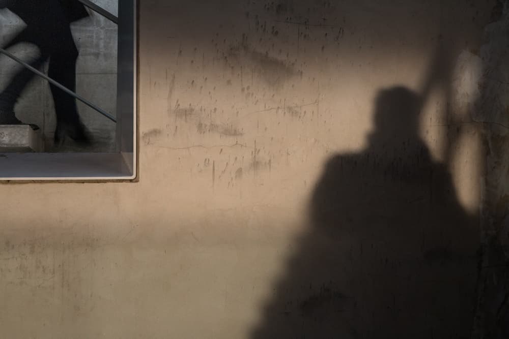 Urban Shadow Play by Gilbert Claes — canvas wall art