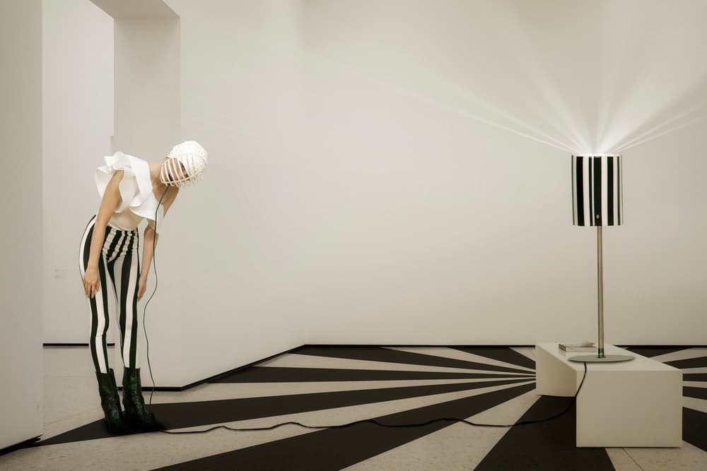 Black White Striped Vision by Christine von Diepenbroek — canvas wall art
