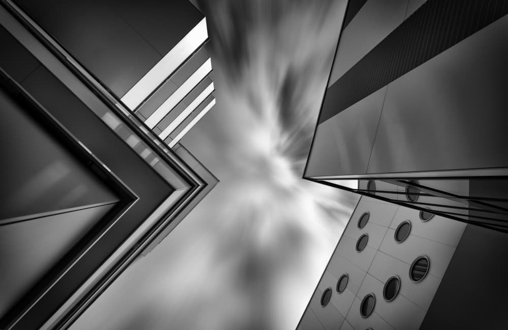 Skyward Modern Architecture by Wim Schuurmans — canvas wall art