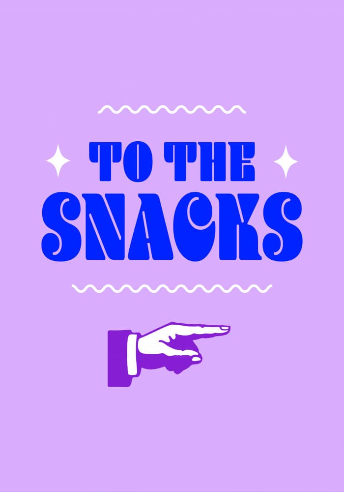 To The Snacks by Athene Fritsch — canvas wall art