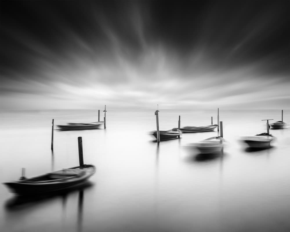 Serene Fishing Boats by George Digalakis — canvas wall art