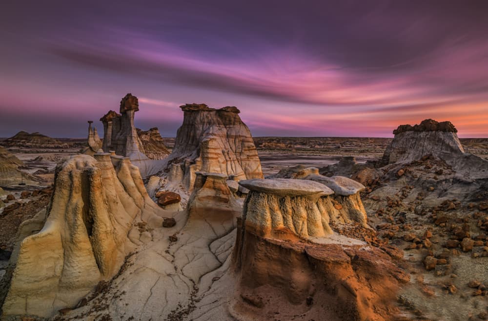 Otherworldly Desert Sunset by Jenny Qiu — canvas wall art
