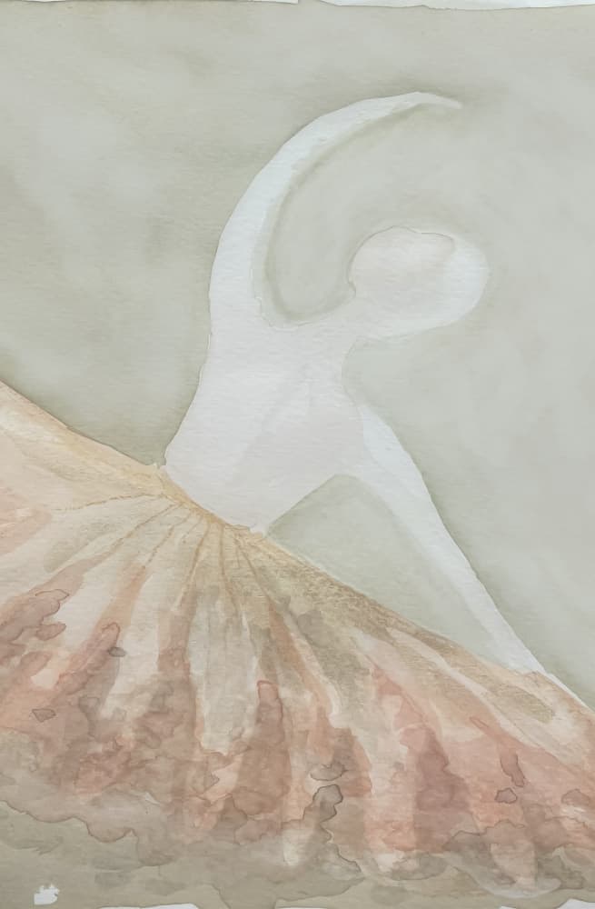 Graceful Ballet Dancer by Carola Cedell — canvas wall art