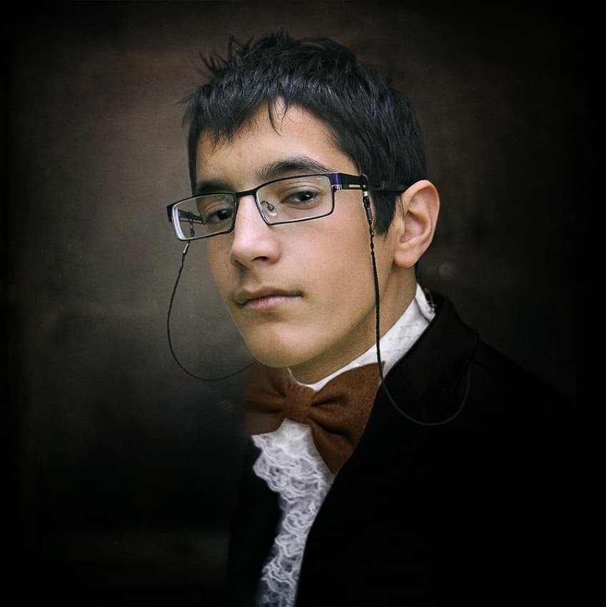 Sophisticated Young Man by Svetlana Melik-Nubarova — canvas wall art