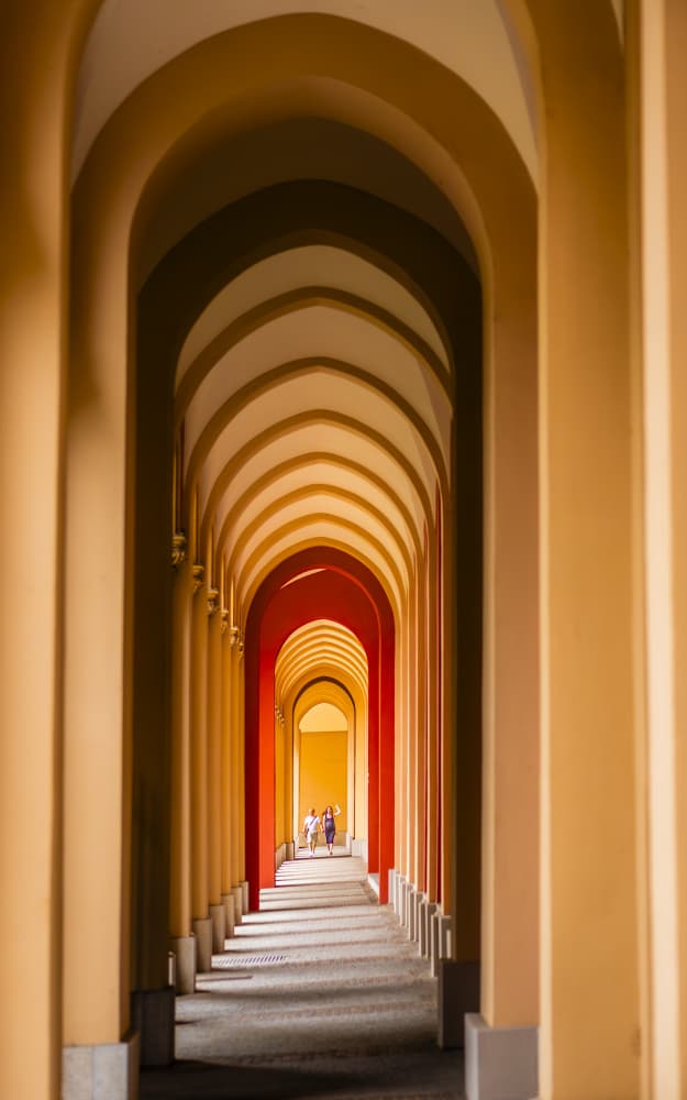 Arched Hallway Perspective by Andy Dauer — canvas wall art
