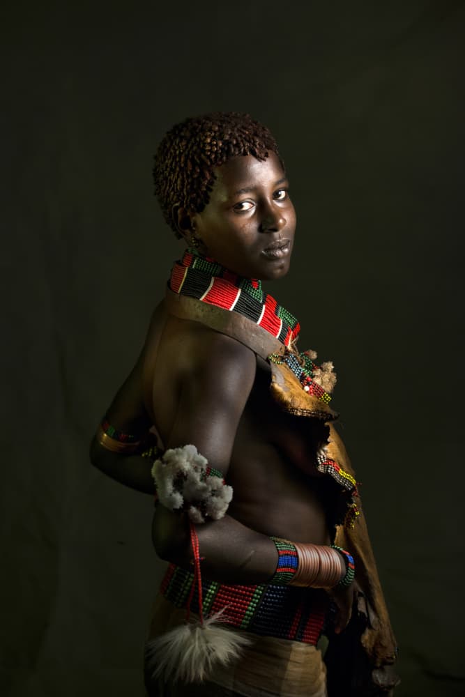 African Woman Portrait by E.L The — canvas wall art